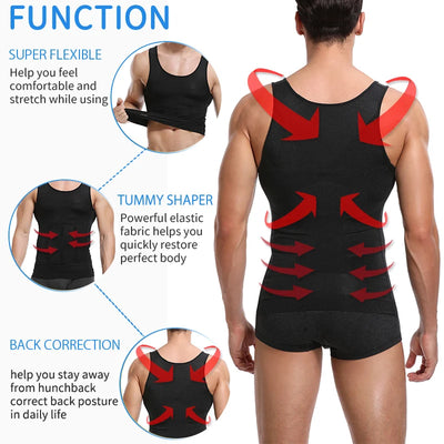 Mens Body Shaper Belly Reducing Shapewear