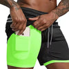 Men's cool Sportswear Double-deck Running Shorts