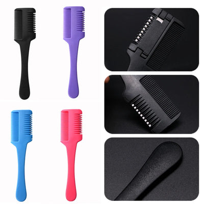 Hair Cutting Comb With Blade