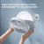 New Silent Digital Display Folding Fan Usb Charging Perforation-free Wall Mount Multi-function Mini Fan Large Capacity