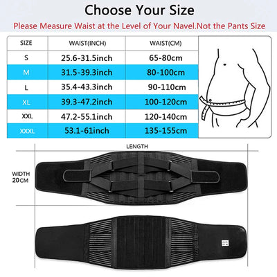 Adjustable Elastic Lumbar Back Belt